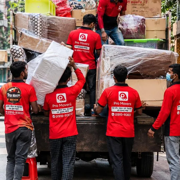Our crew loading a home move